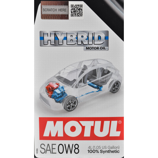 Моторное масло Motul Hybrid 0W-8 4 л на Lexus RC