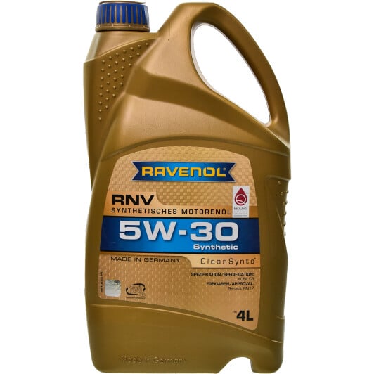 Моторное масло Ravenol RNV 5W-30 4 л на Hyundai Matrix