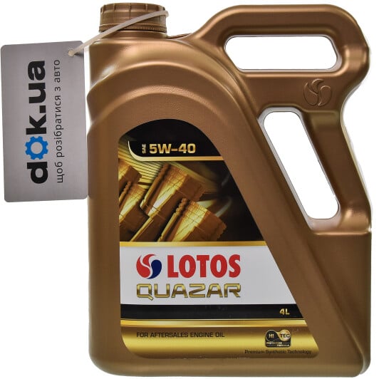 Моторное масло LOTOS Quazar 5W-40 4 л на Skoda Rapid