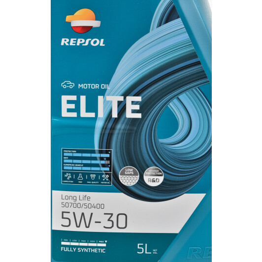 Моторна олива Repsol Elite Long Life 50700/50400 5W-30 5 л на Iveco Daily IV