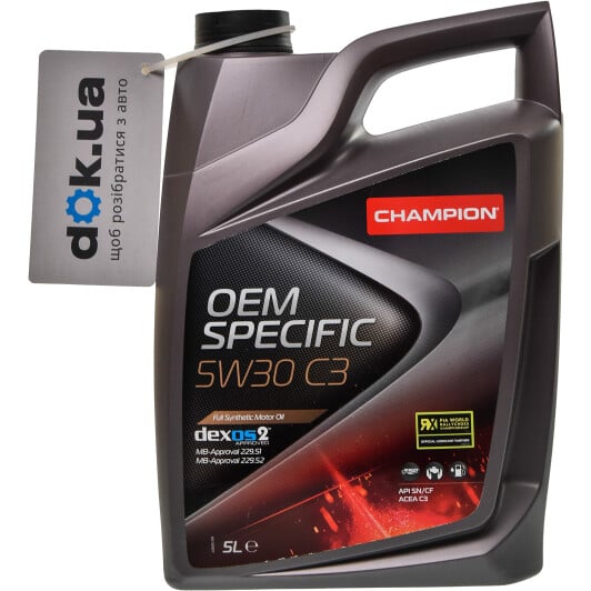 Моторна олива Champion OEM Specific C3 5W-30 5 л на Acura RSX
