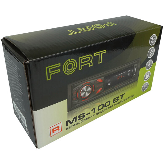 Магнітола Fort MS-100 BT R