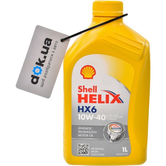 Моторна олива Shell Helix HX6 10W-40 1 л на Fiat Marea