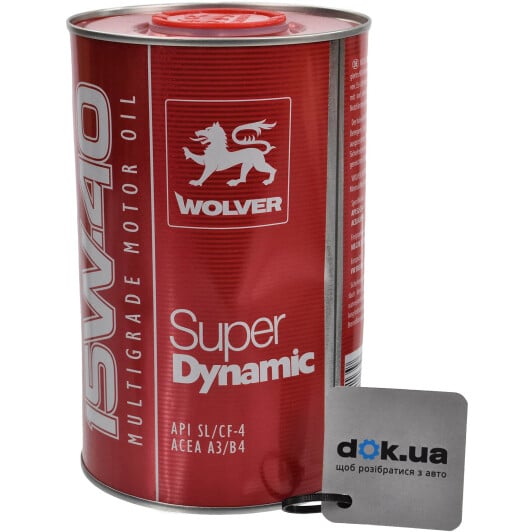 Моторна олива Wolver Super Dynamic 15W-40 1 л на Ford Mustang