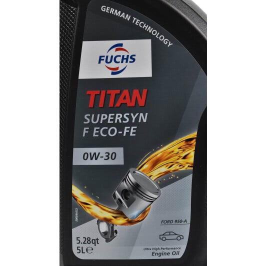 Моторна олива Fuchs Titan Supersyn F Eco-FE 0W-30 5 л на Ford Maverick