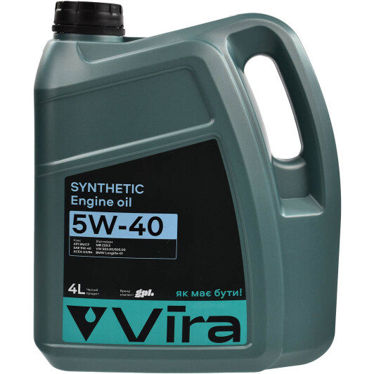 Моторное масло VIRA Synthetic 5W-40 4 л на Opel Kadett