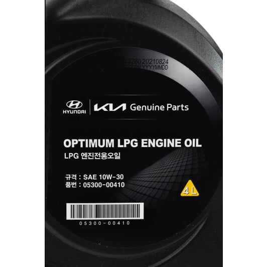 Моторное масло Hyundai Optimum LPG 10W-30 4 л на Hyundai Terracan
