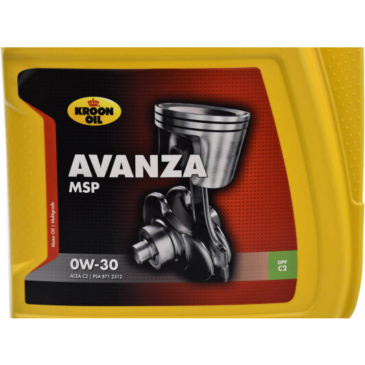 Моторна олива Kroon Oil Avanza MSP 0W-30 5 л на ZAZ Tavria