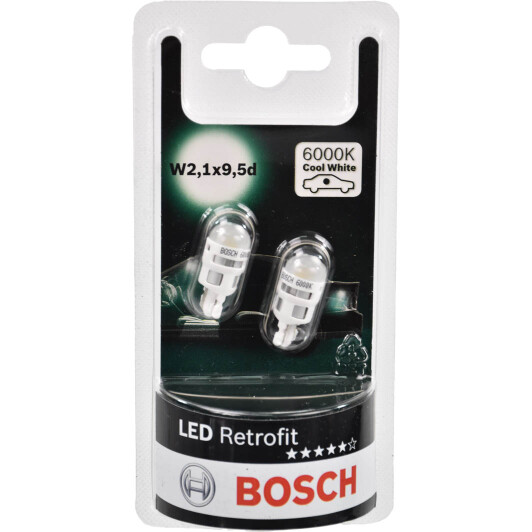 Автолампа Bosch Retrofit LED W5W W2,1x9,5d 1 W 1987301505