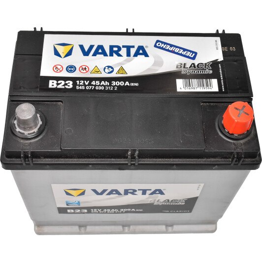 VARTA B23 Black Dynamic 45Ah 300A Autobatterie 545 077 030