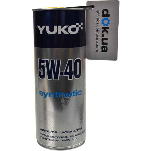 Моторное масло Yuko Synthetic 5W-40 1 л на SAAB 900