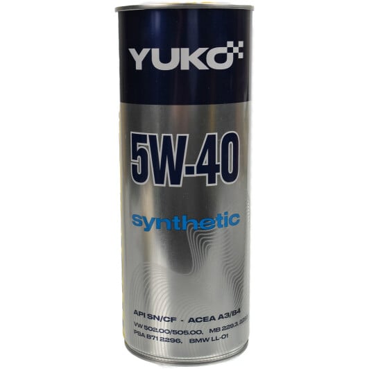 Моторна олива Yuko Synthetic 5W-40 1 л на Citroen C2