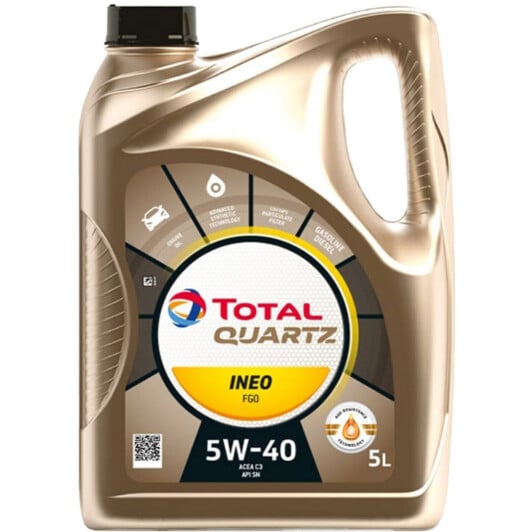 Моторное масло Total Quartz Ineo FGO 5W-40 5 л на Rover 800
