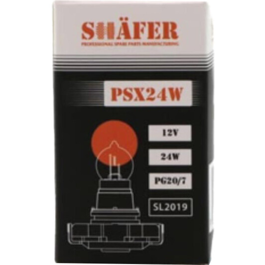 Автолампа Shafer PSX24W PG20/7 24 W прозрачная SL2019