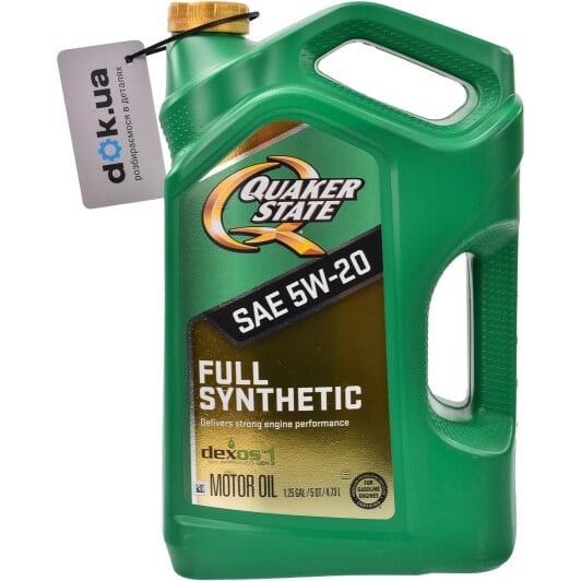 Моторное масло QUAKER STATE Full Synthetic 5W-20 4,73 л на SAAB 900