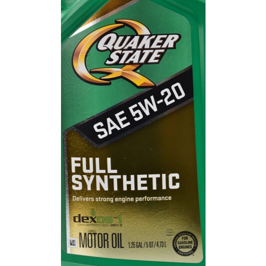 Моторное масло QUAKER STATE Full Synthetic 5W-20 4,73 л на Ford Galaxy