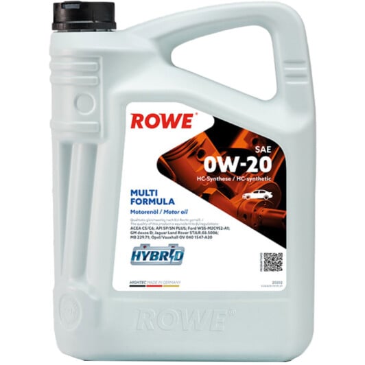 Моторное масло Rowe Multi Formula 0W-20 5 л на Volkswagen Polo