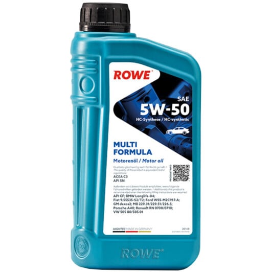 Моторное масло Rowe Multi Formula 5W-50 1 л на Infiniti EX