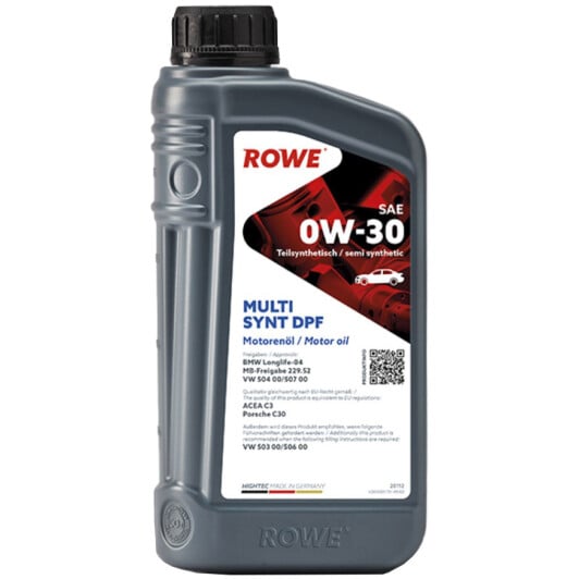 Моторное масло Rowe Multi Synt DPF 0W-30 1 л на Lexus RX