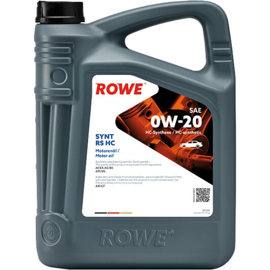 Моторное масло Rowe Synt RS HC 0W-20 5 л на Lexus RX