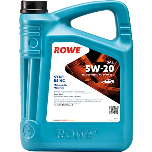 Моторное масло Rowe Synt RS HC 5W-20 5 л на Chevrolet Kalos