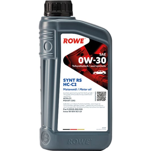 Моторное масло Rowe Synt RS HC-C2 0W-30 1 л на Chrysler Crossfire