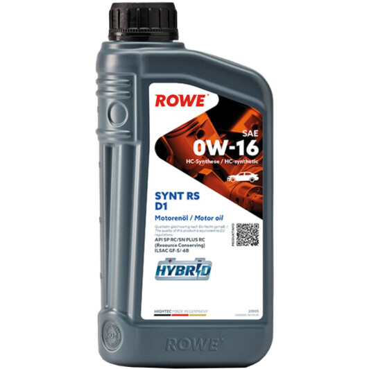 Моторное масло Rowe Synt RS D1 0W-16 на Daewoo Espero