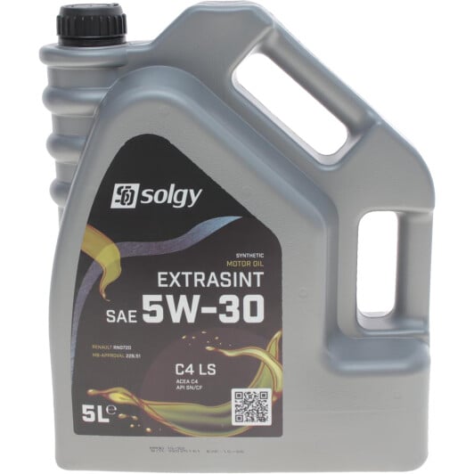 Моторное масло Solgy Extrasint C4 LS 5W-30 5 л на Skoda Superb