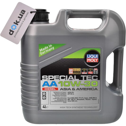 Моторное масло Liqui Moly Special Tec AA Diesel 10W-30 на Toyota RAV4