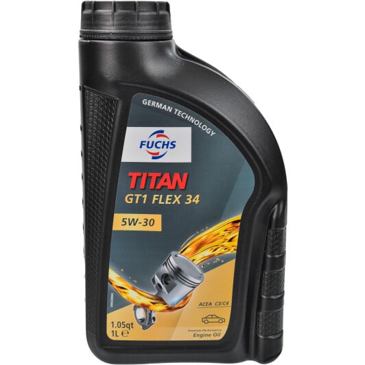 Моторное масло Fuchs Titan GT1 Flex 34 5W-30 1 л на Citroen DS4