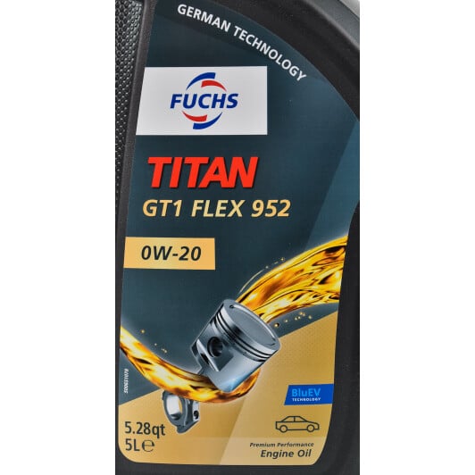 Моторное масло Fuchs Titan Gt1 Flex 952 0W-20 5 л на Mazda 626