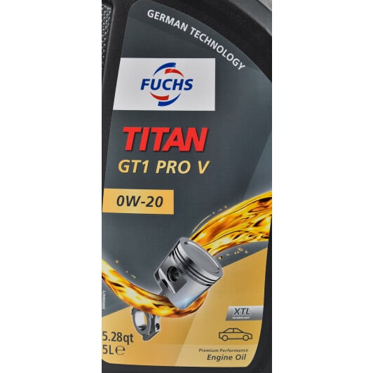 Моторна олива Fuchs Titan Gt1 Pro V 0W-20 5 л на Fiat Tempra