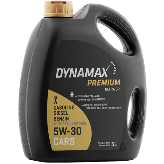 Моторное масло Dynamax Premium Ultra C2 5W-30 5 л на Opel Zafira