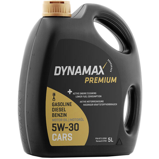 Моторна олива Dynamax Premium Ultra 5W-30 5 л на Chevrolet Impala