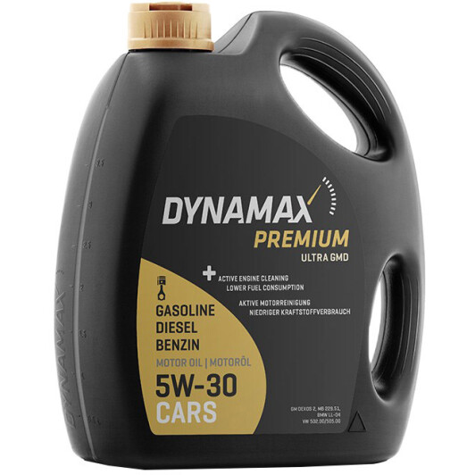 Моторна олива Dynamax Premium Ultra GMD 5W-30 5 л на Peugeot 207