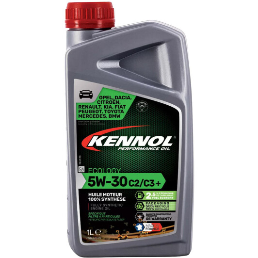 Моторна олива Kennol Ecology C2/C3+ 5W-30 1 л на Mazda Xedos 6