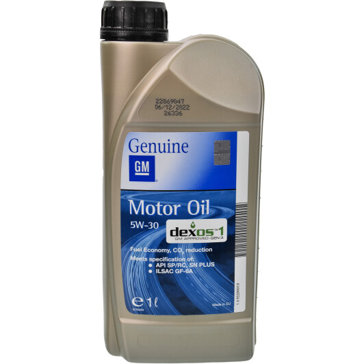 Моторное масло General Motors Dexos 1 Generation 3 5W-30 1 л на Citroen C-Elysee