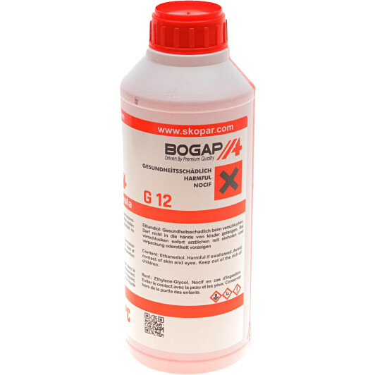 Готовий антифриз BOGAP Organic Antifreeze G12 фіалковий -37 °C