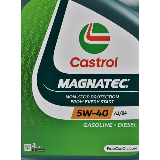 Моторна олива Castrol Magnatec A3/B4 5W-40 4 л на Opel Zafira