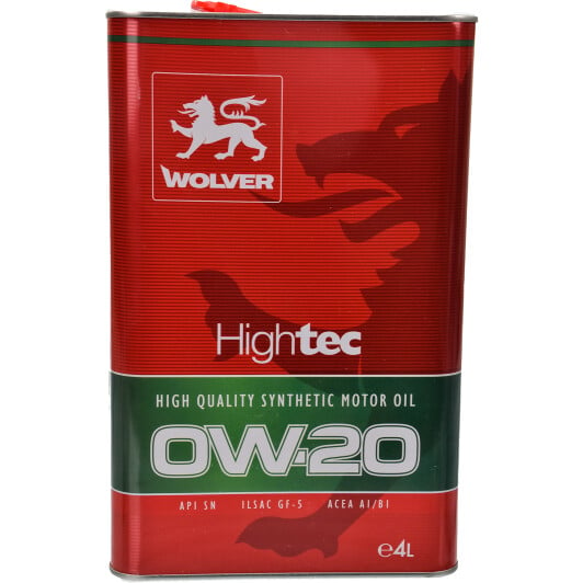 Моторное масло Wolver HighTec 0W-20 4 л на Citroen C-Crosser