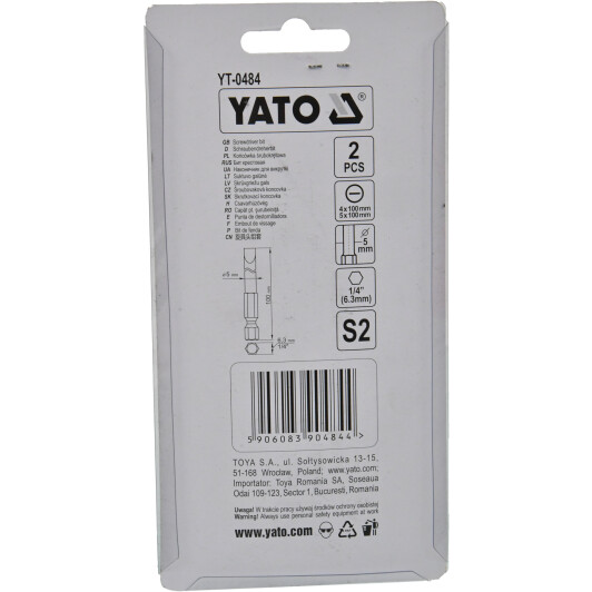 Набор бит Yato YT-0484 2 шт.