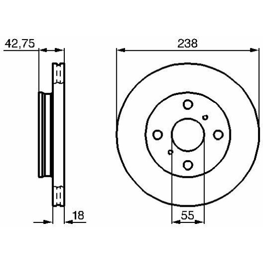 Тормозной диск Bosch 0 986 478 438