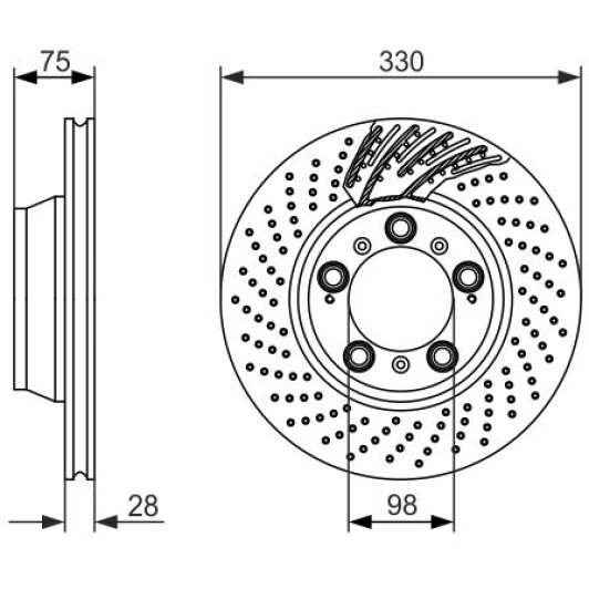 Гальмівний диск Bosch 0 986 479 581