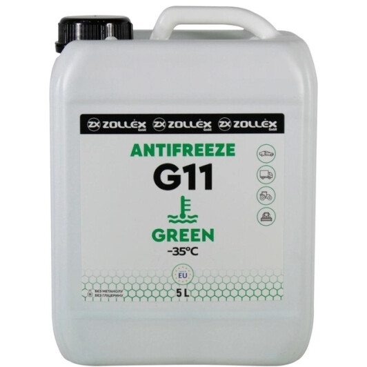 Zollex G11 зеленый -35 °C, 5 л (18110) готовый антифриз