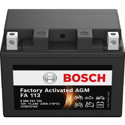 Аккумулятор Bosch 6 CT-11,2-L Factory Activated AGM 0986FA1130