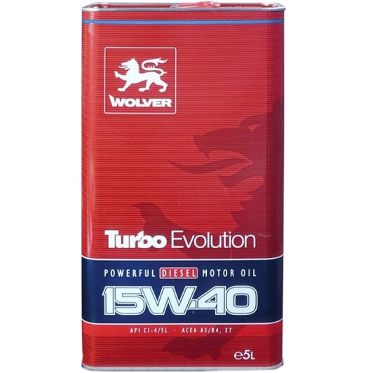 Олива Wolver Turbo Evolution 15W-40 5 л на Mitsubishi Pajero