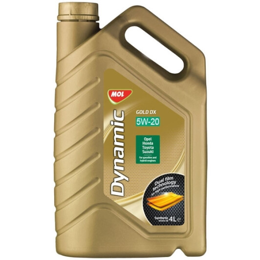 Олива MOL Dynamic Gold DX 5W-20 4 л на Porsche Cayenne