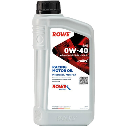 Масло Rowe Racing Motor Oil 0W-40 1 л на Porsche Cayenne