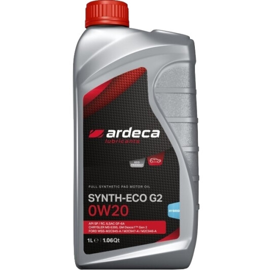 Олива Ardeca Synth-Eco G2 0W-20 1 л на Chrysler 300C