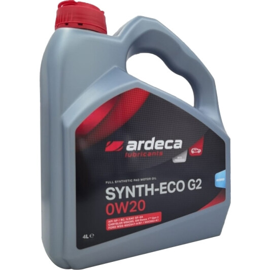 Олива Ardeca Synth-Eco G2 0W-20 4 л на Chrysler 300C